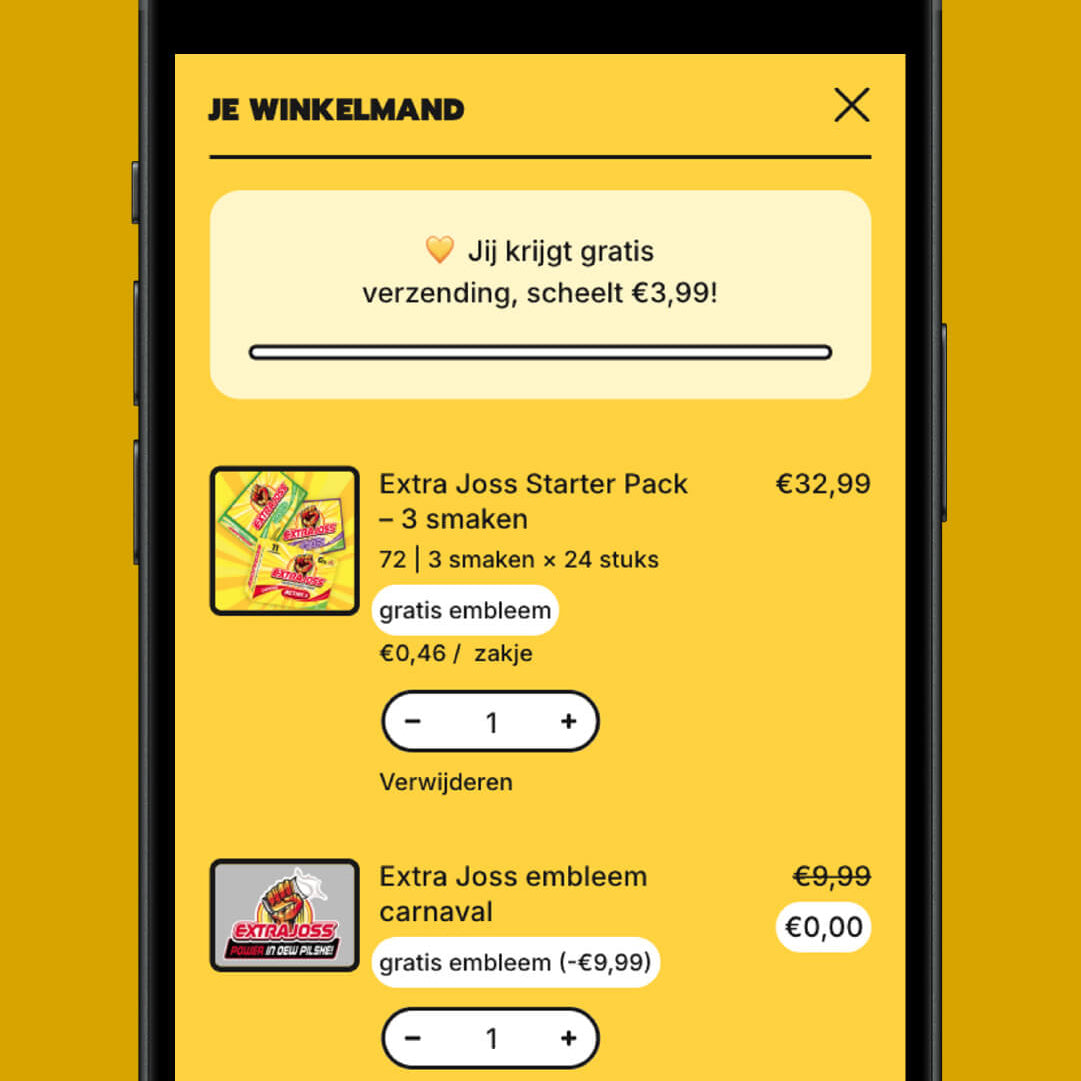 Extra Joss embleem carnaval